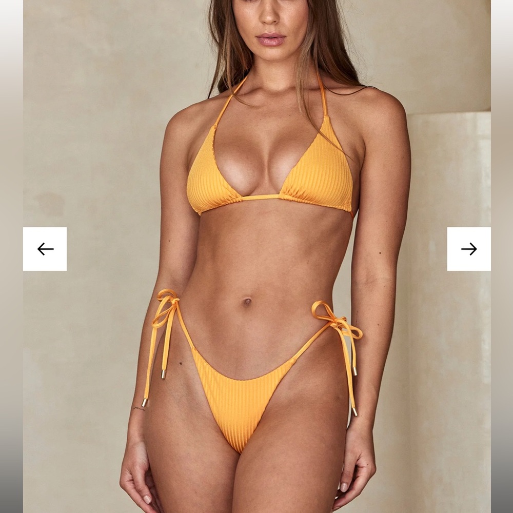 Monday Swimwear Set with Sarong - Orange